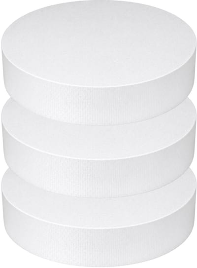 Piepschuim vormen - cirkel - 3x - D37,5 x 4 cm - styropor hobby / DIY vorm - basis knutselfiguren