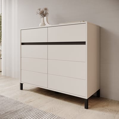 Meubella - Montellini - Dressoir - Beige - 106x40x90 cm