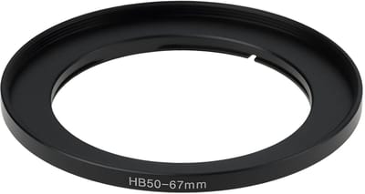 Dailygoods - Filter Adapter Ring Aluminium 50-67mm voor Hasselblad B50 - Zwart