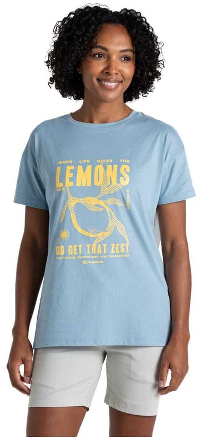 Craghoppers Yago T-shirt Met Korte Mouwen Blauw 2XL Vrouw