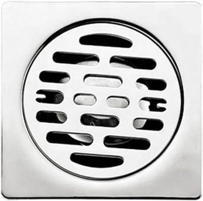 Vloerafvoer - Douchegoot Bodemzeef - Water Afvoeren - Vierkante RVS - 100 mm - Zilver