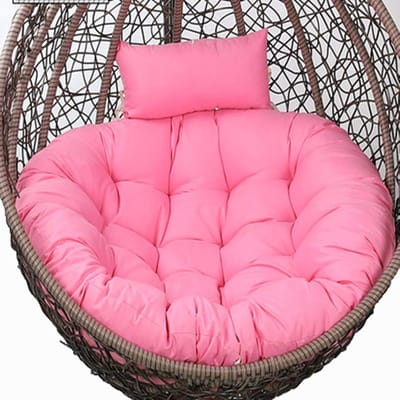 Hangkussen - Schommelstoel Kussen - Buiten Ontspannen - Extra Dikke Vulling - 120 cm Diameter - Roze