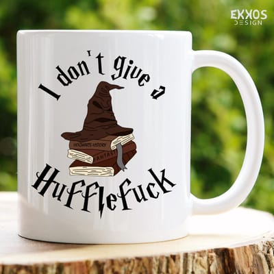 I don't give a Hufflef mok - Harry potter - Moederdag cadeautje - Hogwarts Legacy - Verjaardag cadeau vrouw - Cadeau voor man - Cadeau voor vrouw - Mok met tekst - Mokken - Best Cadeautjes - Koffie mok
