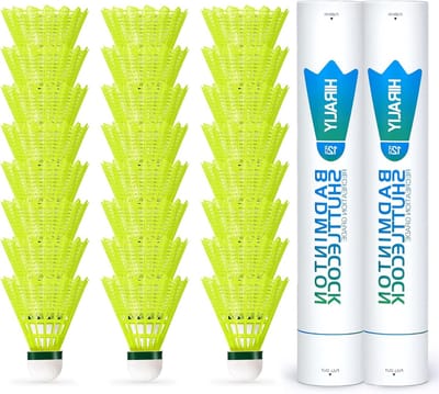 Badminton shuttles van nylon voor hoge snelheid, stabiliteit en duurzaamheid - 12 stuks voor indoor en outdoor sportactiviteiten