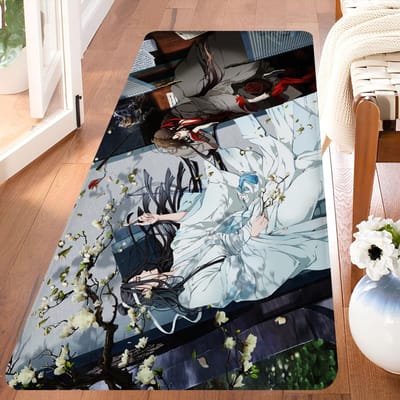 Mo Dao Zu Shi MDZS Anime Vloermat Goedkoper Antislip Modern Woonkamer Balkon Bedrukte Bedmatten 40x60cm gray