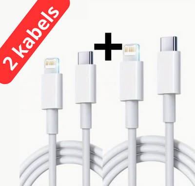 iPhone Oplader Kabel - iPhone oplader - iPhone kabel - iPhone oplaadkabel - iPhone snoertje - iPhone snoertje 1 Meter - iPhone Kabel Apple - usb c - 6/7/8/X/Xr/Xs/11/12/13