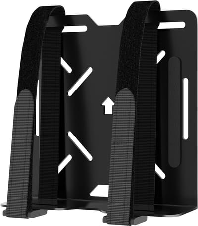 Unyqoos® Verstelbare houder voor mini-pc's en modems met kabelbeheer en VESA-montage