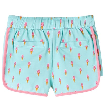 vidaXL Kindershorts met trekkoord 128 lichtmintkleurig