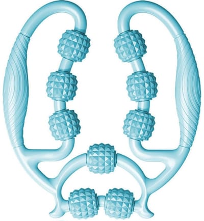 EXCITAT Massager - Cellulitis Massager - Handmatige Anti-Cellulitis Massager - Ergonomisch ontwerp - Geschikt voor benen, billen, armen en buik - Met diep afslankend effect - Blauw