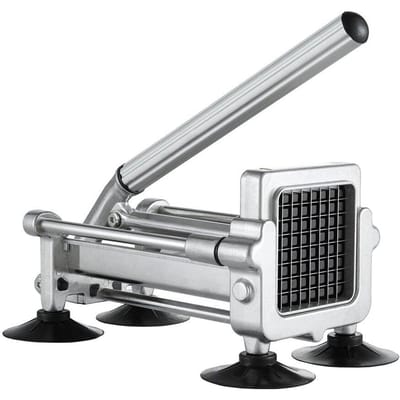 Coupe-frites en acier inoxydable pour pommes de terre et légumes, hachoir, 2 lames