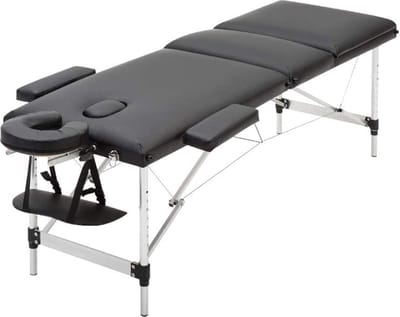 Happyment Massagetafel - Aluminium massage bed - Verstelbaar & Inklapbaar - Behandeltafel