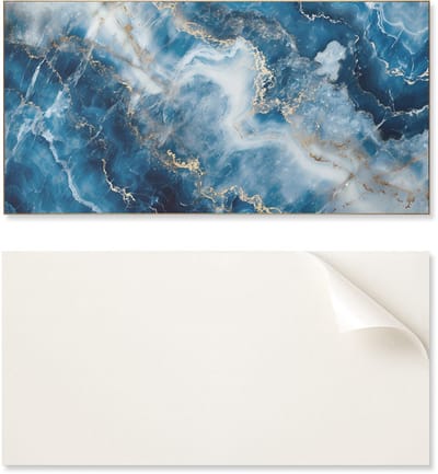 Zelfklevende vinyltegels voor een tienerkamer met abstract marmerpatroon, 10x40x20 cm