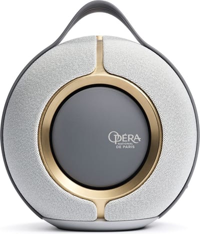 Devialet Mania Opéra de Paris - Draagbare Hi-Fi Luidspreker - 360° Cross-Stereo - ASC Ruimtekalibratie - Wifi/Bluetooth 5.0 - AirPlay 2 - Alexa - 24-Karaats Goud - Oplaadstation Meegeleverd