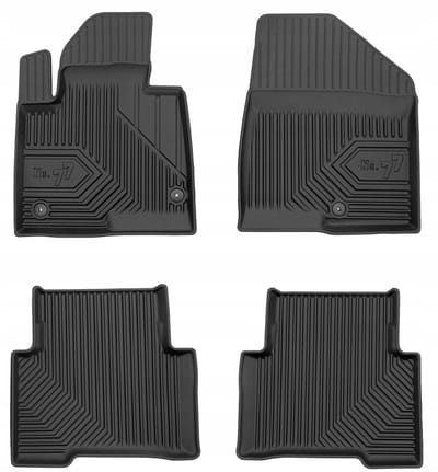 **FROGUM No.77 - Automatten - HYUNDAI SANTA FE III automat - Perfecte pasvorm - Verhoogde rand 4 cm - Geurloos TPE