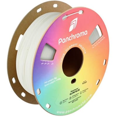 Polymaker CA02029 Panchroma™ Glow Filament PLA kunststof Nalichtend, Kleurverandering 1.75 mm 1000 g Glow Blue, Glow, Blue, Blauw 1 stuk(s)