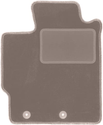 Beige bestuurdersmat voor: Toyota Yaris III Hybrid hatchback (2013-2017)