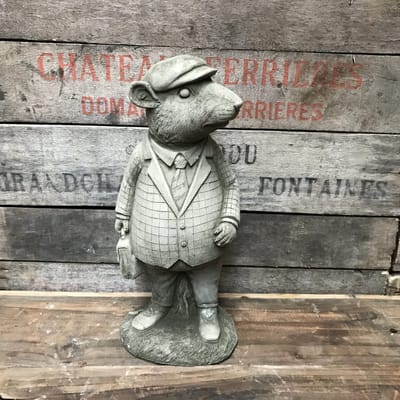 Betonnen tuinbeeld - Meneer Muis