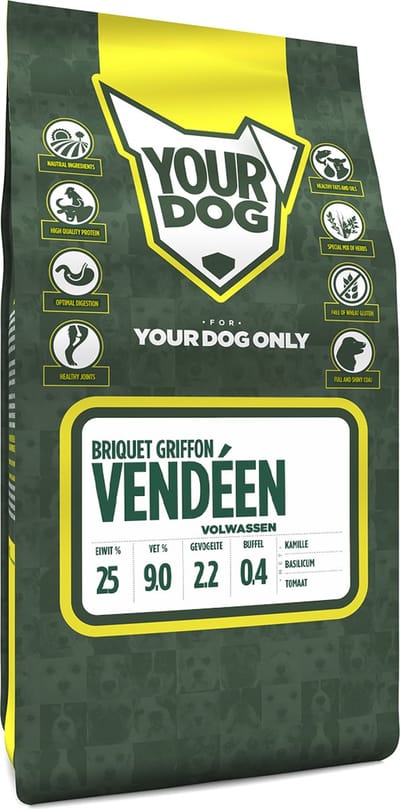 Yourdog Briquet griffon vendéen Rasspecifiek Adult Hondenvoer 6kg | Hondenbrokken