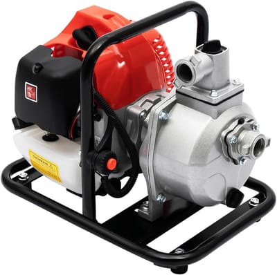 Benzine Waterpomp - Afvoerpomp Tuinpomp - Tuin Irrigatie - Krachtige Tweetaktmotor - 8 m³/h - Oranje