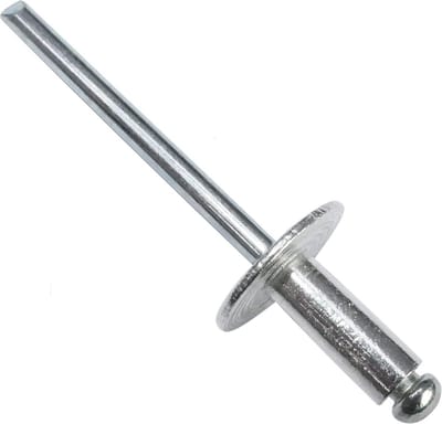 100 Stuks Blindklinknagels Ø4,8x12mm met Grote Kop 14mm Aluminium/Staal