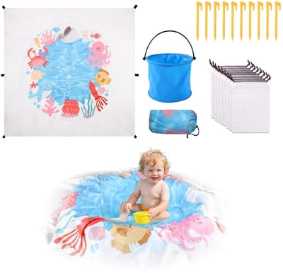 Dailygoods- Kinderstrandzwembad Multicolor - Draagbaar Polyester