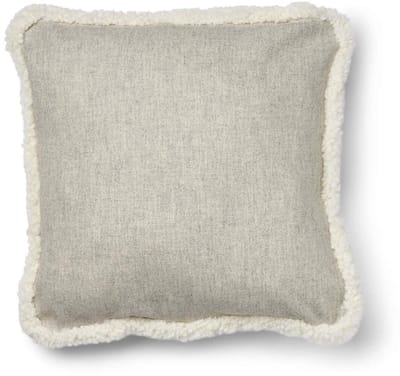 Sheepskin House - Kortharig Schapenvacht Kussen - KW rand - 52x52 cm