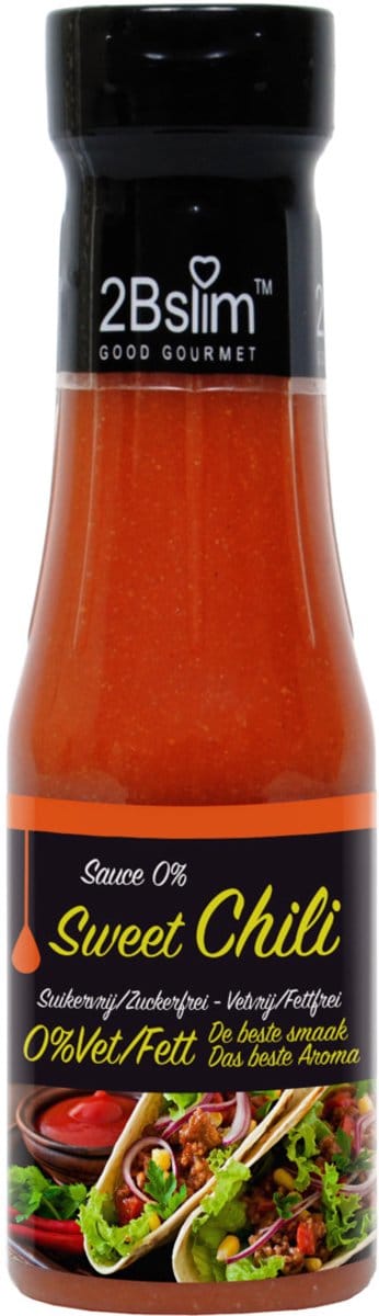 2BSlim Sweet Chili Saus - Zoete Chilisaus - 250 ml - Caloriearm - Suikervrij - Vetvrij