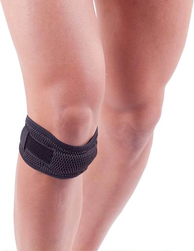 Uriel - Patellabrace - Patellaband - Kniebrace- Jumpers Knee - Osgood Schlatter - Verstelbaar - Zwart - One size