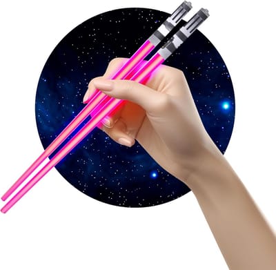 Eetstokjes met LED - Verlichte Stokjes - Feestelijke Maaltijden - Uniek Ontwerp - 25.9 cm - Roze
