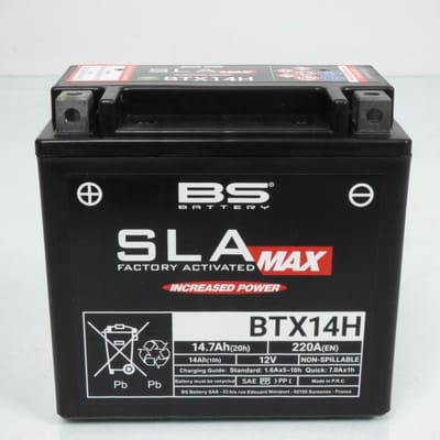 SLA BS-accu voor Indian 1000 Scout-motorfietsen van 2016 tot 2019, YTX14H / 12 V, 14,7 Ah, nieuw