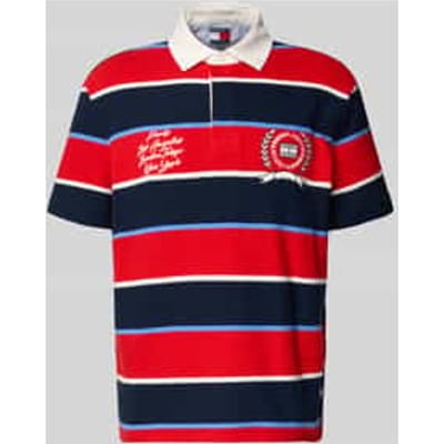Tommy Hilfiger Tjm Relaxed Ss Stripe Polo Rapid Red Stripe Taglia: M | Polo Outlet | Uomo | Rosso