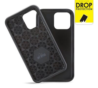 My Style Hoesje geschikt voor Apple iPhone 13 Pro Max Telefoonhoesje Hardcase | My Style Tough Backcover Shockproof | Schokbestendig iPhone 13 Pro Max Telefoonhoesje | Anti Shock Proof - Zwart