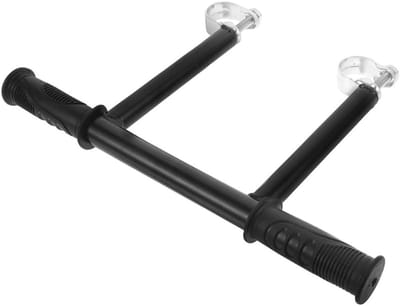 Kinderwagen Handvatverlenger - Buggy Armleuning - Comfortabel Wandelen - Verstelbaar Roestvrij Staal - 32 cm Lengte - Zwart