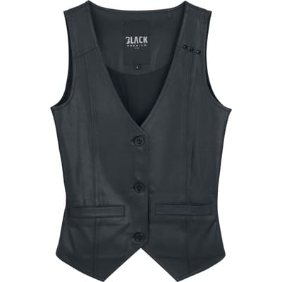 Black Premium by EMP Bodywarmer - Essential - faux leather - S tot XXL - voor Vrouwen - zwart