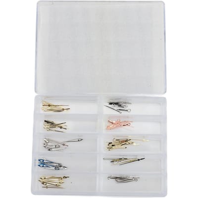 30 Set Horlogewijzers Vervanging Metalen Horloge Onderdelen Uur Minuut Seconde Wijzers Set voor 8200 8205 white