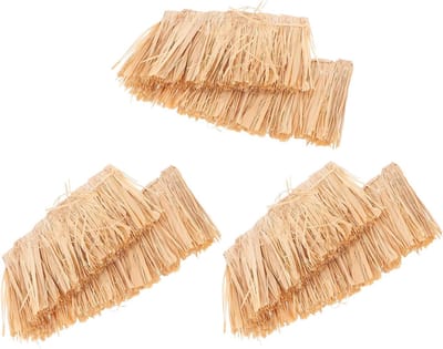 Rieten Dakbedekking - Kunstgras Rol - Modelbouw Projecten - Brandvertragende Behandeling - 30x5 cm - Khaki