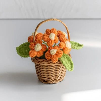 Gehaakte Zonnebloem Schattig Afgewerkte Geweven Bloemen in Pot Handgebreide Zonnebloemen Tafel Huisdecoratie Bruiloft Ornament Vrienden Cadeau