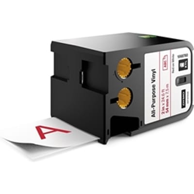 DYMO 1868760 XTL tape vinyl rood op wit 54mm (origineel)