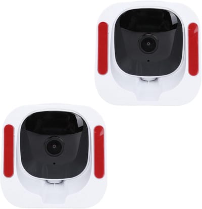 Raambeveiligingscamera - Slimme binnen camera - Veiligheid thuis - Snelle installatie zonder boren - 4 MP 2K Resolutie - Wit