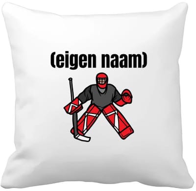 Akyol - ijshockey keeper met eigen naam Kussen hoes - Ijshockey - atleten - iemand die houdt van ijshockey - verjaardag - cadeau - kado - 40 bij 40 cm