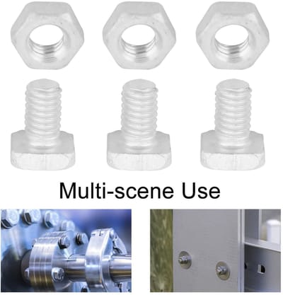 Dailygoods- Noten Aluminium Set 50 stuks - Bouten M6 x 12 mm - Moeren - Zilverkleurig - Hoogwaardige Kwaliteit - Stevig Metaal