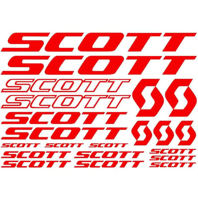 30cm 21stuks voor SCOTT FIETS FRAME STICKERS DECALS VEL FIETS FIETSEN Producten Accessoires Autohoes Krassen Persoonlijkheid, PVC 25cm