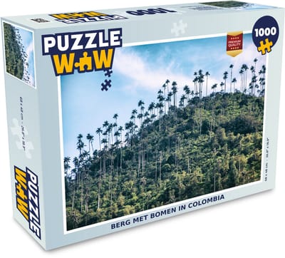 Puzzel Berg met bomen in Colombia - Legpuzzel - Puzzel 1000 stukjes volwassenen