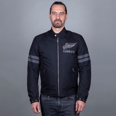 Helstons Jake Speed Fabrics Jas Zwart Grijs - Jas