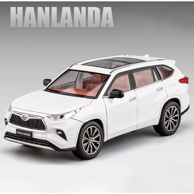 1:24 Highlander SUV Alliage Modèle de Voiture Moulé sous Pression & Jouet Métal Véhicules Tout-Terrain Modèle de Voiture Simulation Son et Lumière Cadeau