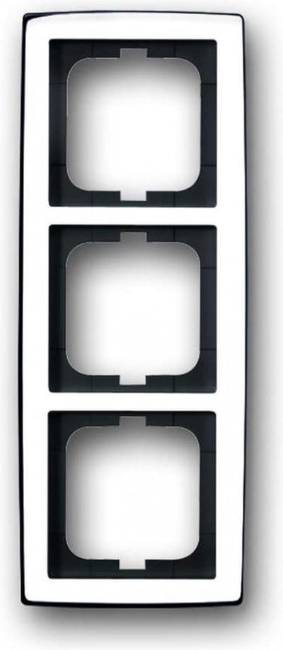 ABB Busch-Jaeger afdekraam 3-voudig - solo chroom glans (1723-80G)