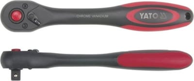 Yato YT-0290 - Rechtstreeks ratel - 1/4" - Zwarte Afwerking - 72 Tanden