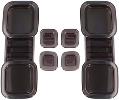 Dailygoods- Achterlichtafdekkingsset 6 Stuks - Vervanging voor Defender 110 L663 2020+ - ABS Materiaal - Nauwkeurige Pasvorm - Stijlvol Ontwerp - Eenvoudige Installatie - Achterlichtkap
