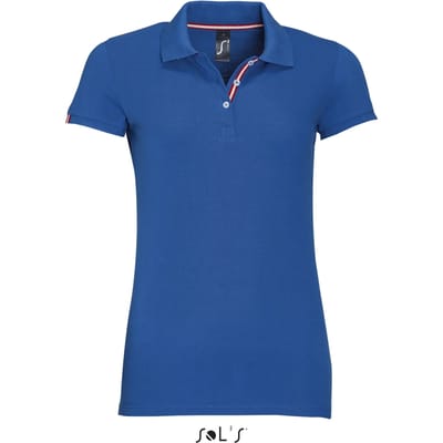 SOL'S Women´s Polo Shirt Patriot L01407 - Royal Blue 241/Royal Blue 241/White/Red - L