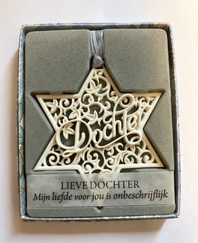 H&&H - Inspirerende woorden - Hanger - Dochter - Gift - Ster - Spreuktegel - Spreuken